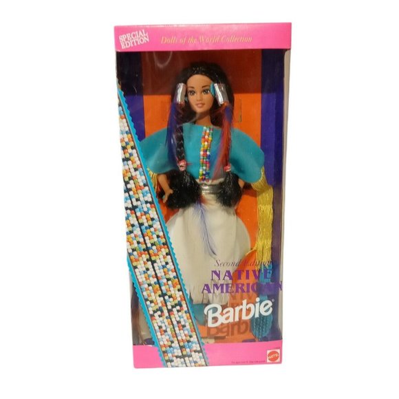 Native American Barbie 2nd Edition 11609 Vintage 1993 Dolls of the World MINT - Picture 1 of 11